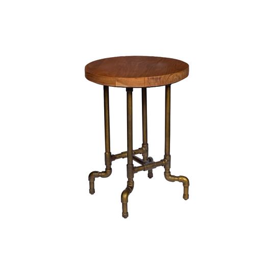 WD. + IRON STOOL (16X16X22)