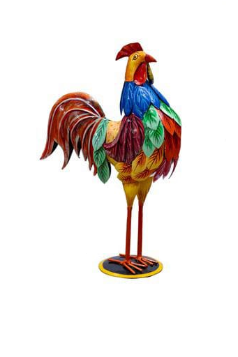 IRON PAINTED ROOSTER