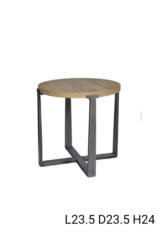 round side table iron base